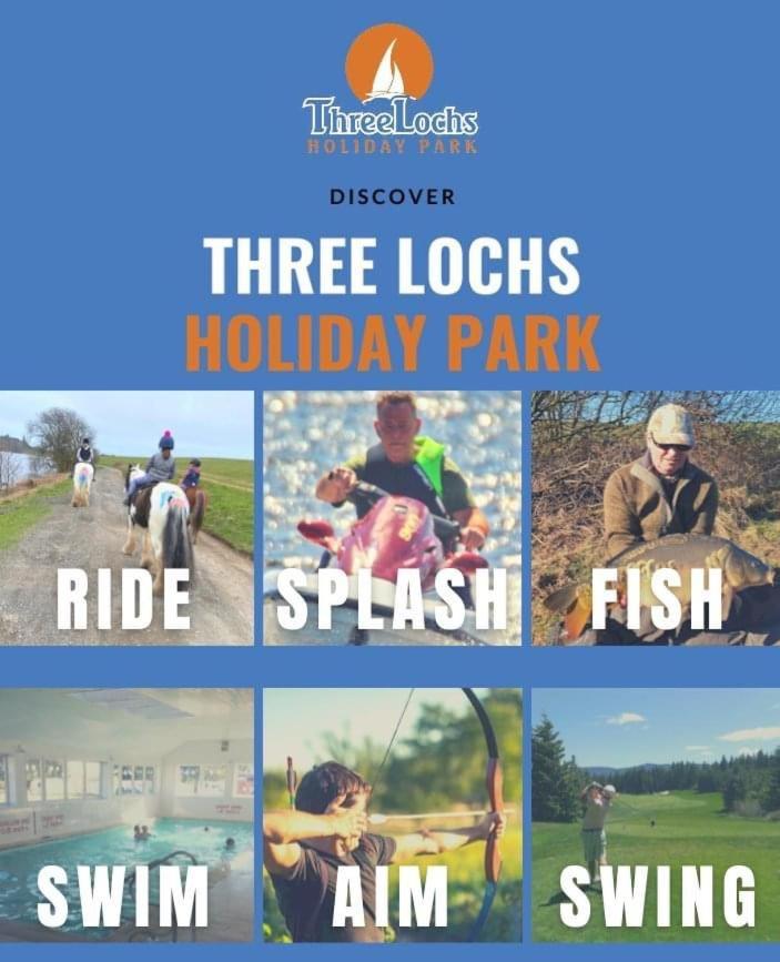 Three Lochs Holiday Caravan For Families And Couples Balminnoch Εξωτερικό φωτογραφία